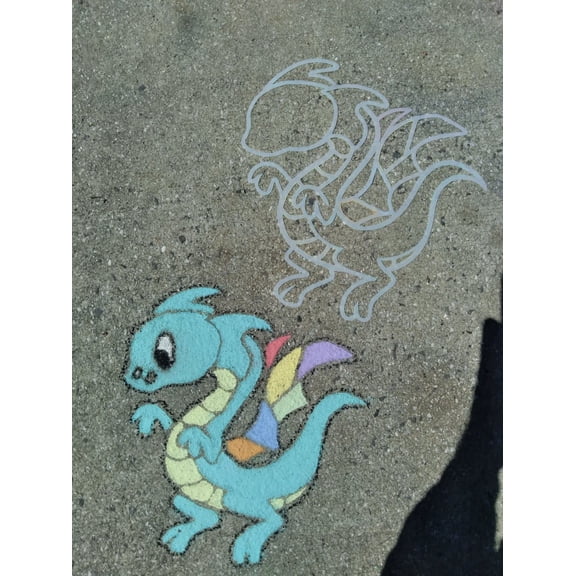 Stencil Stylz~Boy, Rocket, Robot, Dragon, Shooting Star, Kite 6 pc set