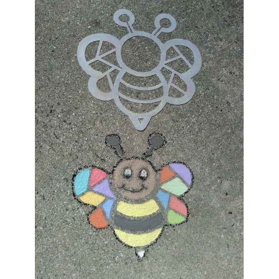 Stencil Stylz Mosaic bumble bee, snail, Butterfly, ant, dragonfly, and Lady bug set!