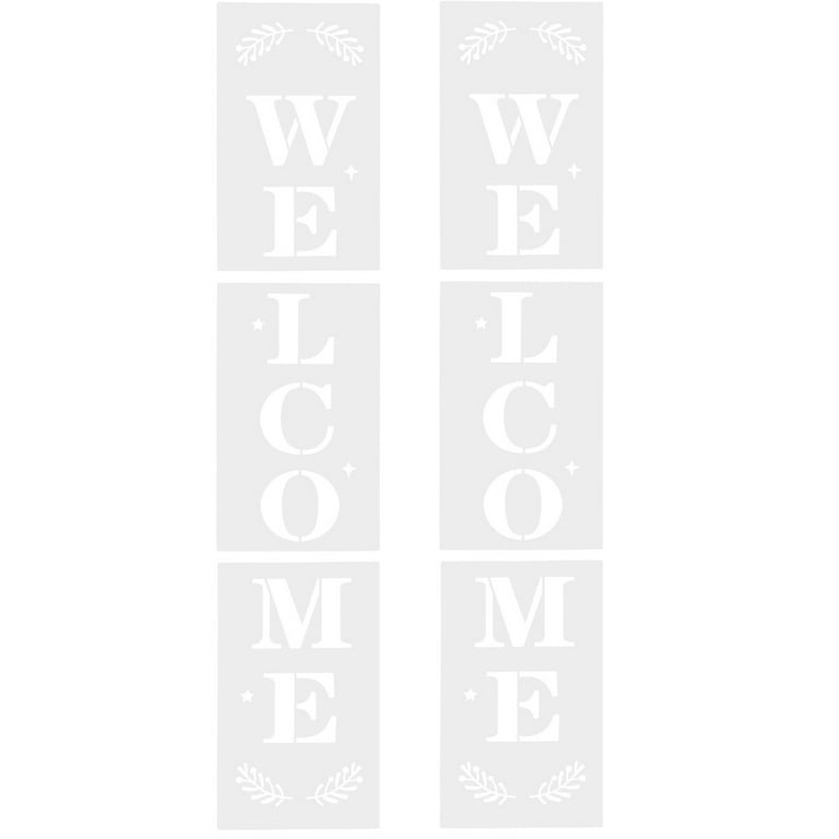 Stencil Welcome Painting Stencils Template Sign Printable Diy Signs Set Wood Letter Vertical Word Front - Walmart.com stencil-welcome-painting-stencils-template-sign-printable-diy-signs-set-wood-letter-vertical-word-front-walmart-com