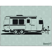 Stencil1 Airstream RV Camper Art Stencil - 8.5 x 11