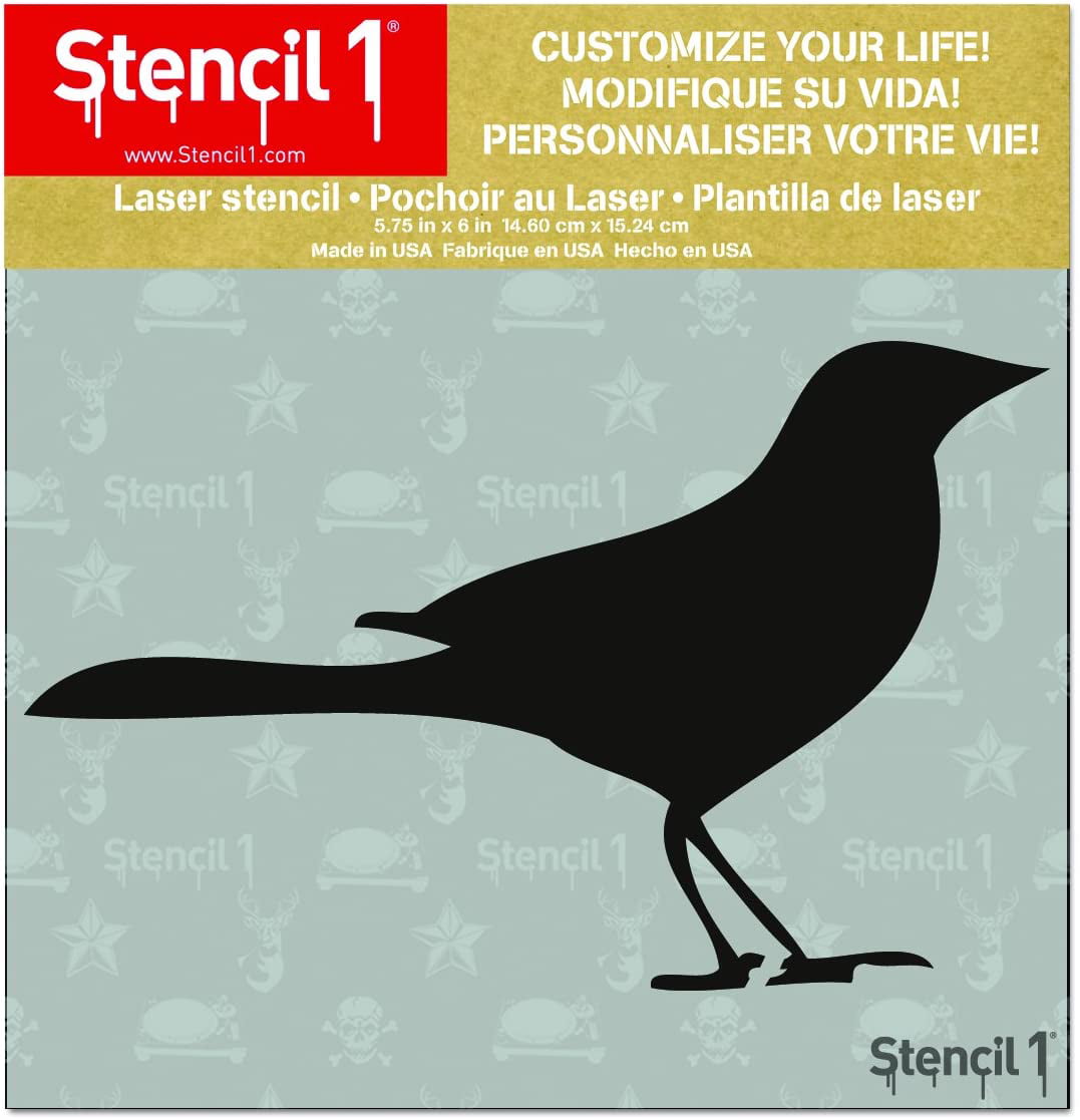 Stencil1 6X6 Stencil-Bird 4