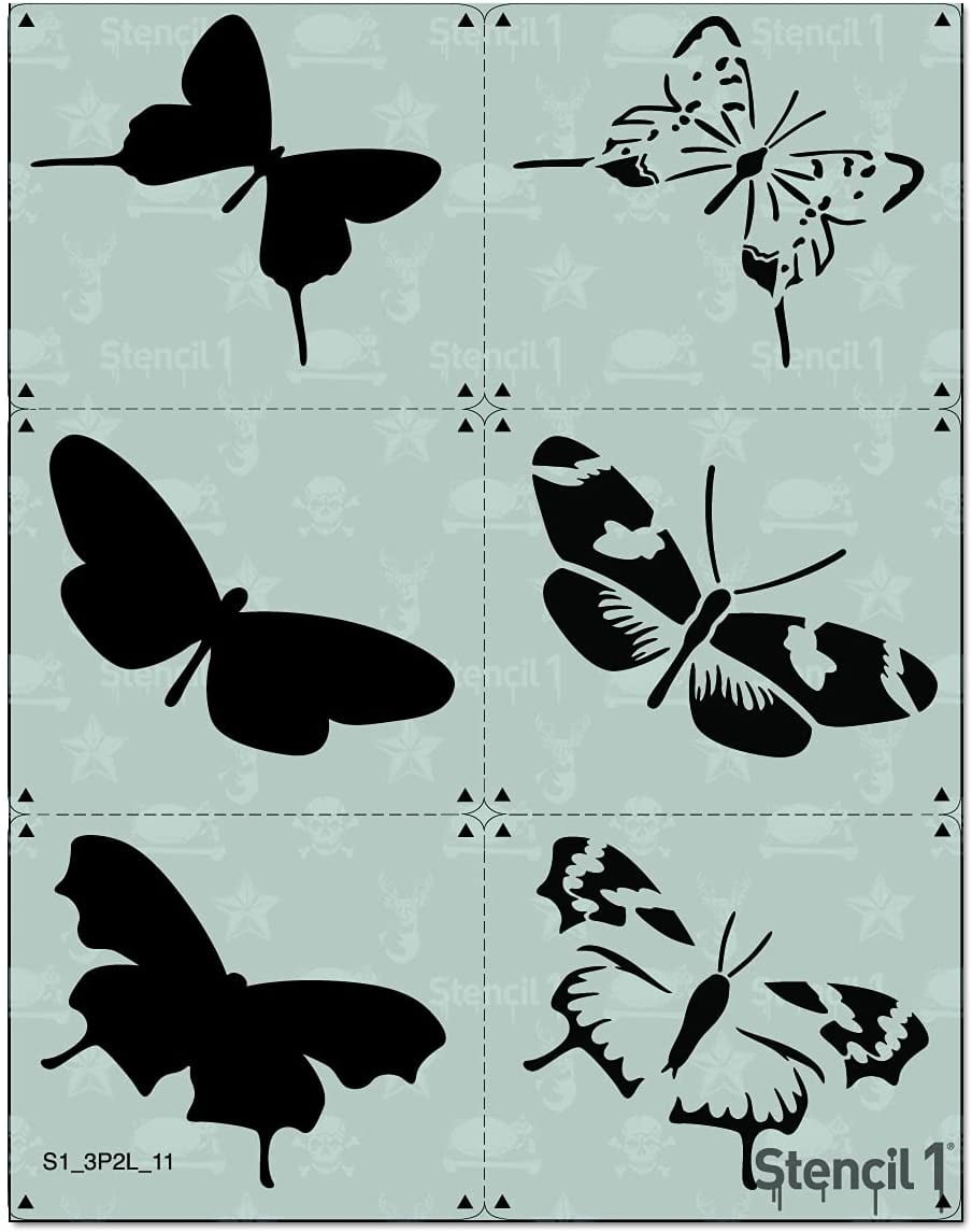 Butterfly Stencil - Butterfly, Butterfly Stencils, Stencil for Painting,  Stencil of Butterfly, Butterfly Art