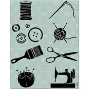 Stencil1 Crafty 8-Pack Stencil Set - Attractive & Durable Quality Reusable Stencils for Painting - Create Stencil Crafts and Decor - Decor on Walls Fabric & Furniture Recyclable Art Craft - 8.5" x 11"