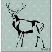 Stencil1 Deer Full Body Stencil Art Craft - 5.75" x 6"