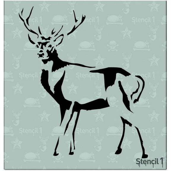 Stencil1 Deer Full Body Stencil Art Craft - 5.75" x 6"