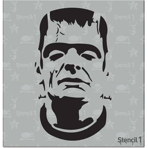 Stencil1 Frankenstein Stencil Halloween Art Craft - 5.75" x 6"