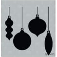 thumbnail image 1 of Stencil1 Holiday Ornaments Winter Christmas Stencils 5.75" x 6", 1 of 5