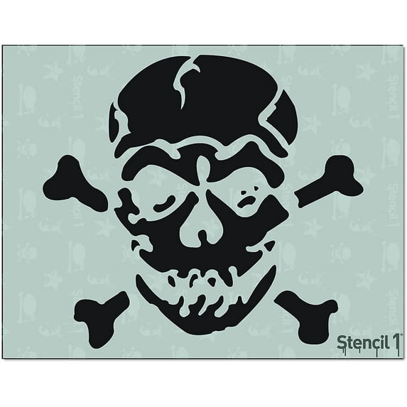 Stencil1 Jolly Roger Art Craft - 8.5" x 11"