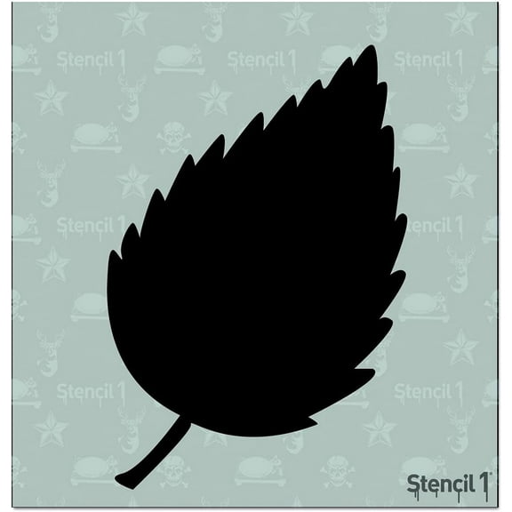 Stencil1 Leaf Silhouette 2 Stencil 5.75" x 6"