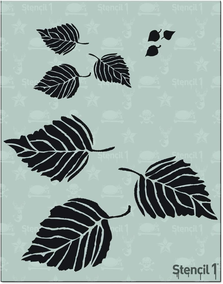 Stincil Fall Stencil1 Leaves Stencil 8.5