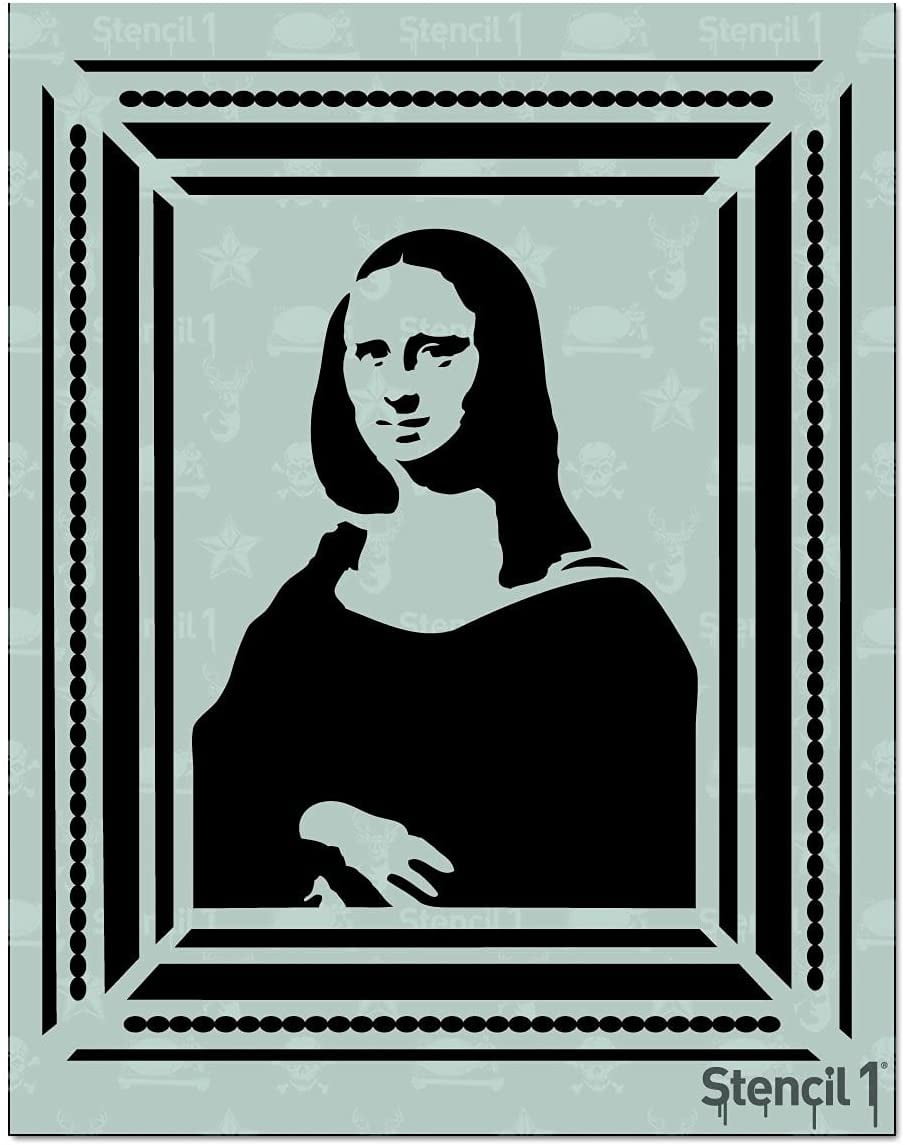 Stencil1 Mona Lisa Stencil Art Craft 8.5