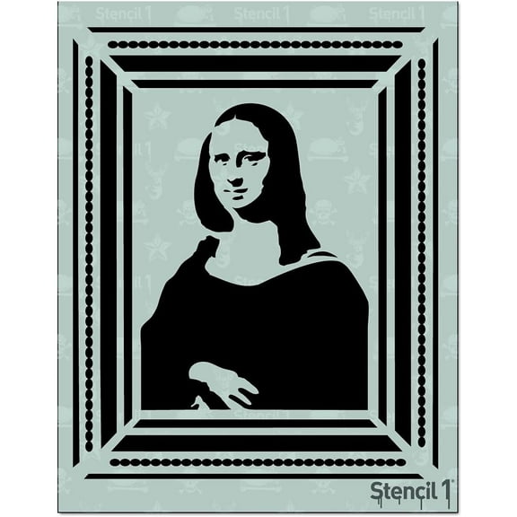 Stencil1 Mona Lisa Stencil Art Craft - 8.5" x 11"