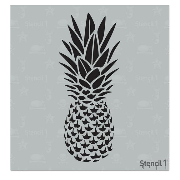 Stencil1 Pineapple Stencil Arts & Crafts and Decorations - 5.75" x 6"