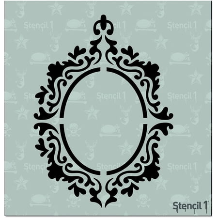 Stencil1 Rococo Frame 1 Art Craft - 5.75" x 6"