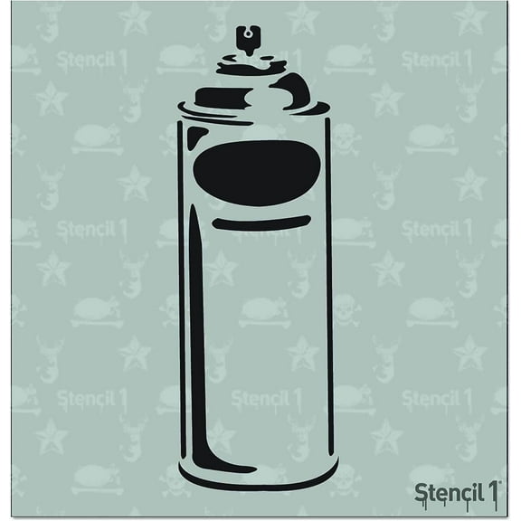 Stencil1 Spray Can Stencil Art Craft - 5.75" x 6"
