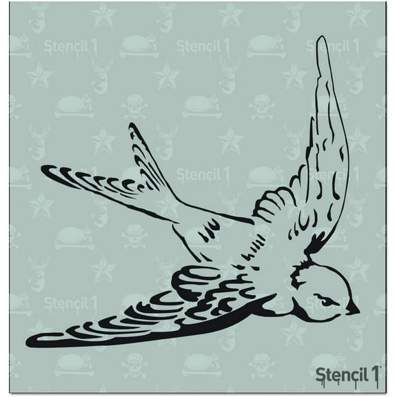 Stencil1 Stencil - Swallow, 5.75" x 6"