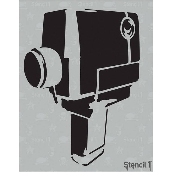 Stencil1 Super 8 Camera Art Stencils - 8.5" x 11"