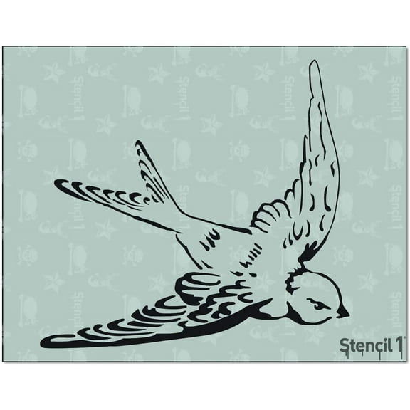 Stencil1 Swallow Stencil Art Craft - 8.5" x 11"