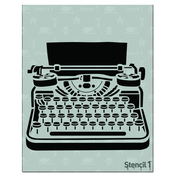 Stencil1 Typewriter Art Stencils - 8.5" x 11"