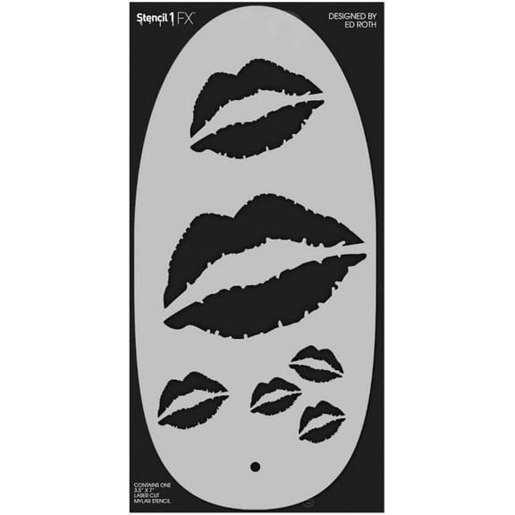 Stencil1FX Kisses Makeup Stencil