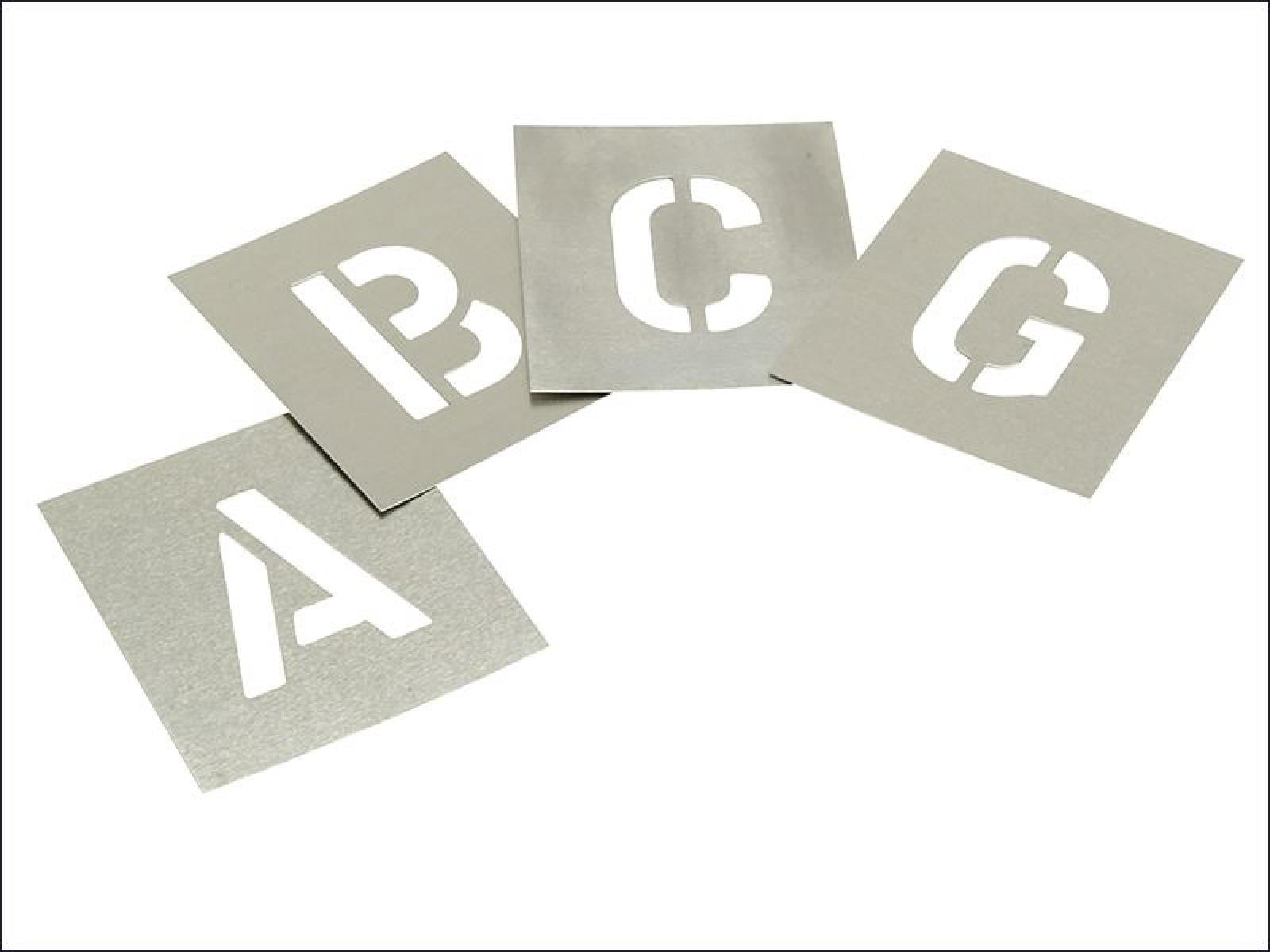 Stencils - Set of Zinc Stencils - Letters 3in
