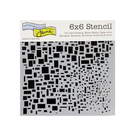 Stencils cubist, 6 in. x 6 in. (pack of 3)