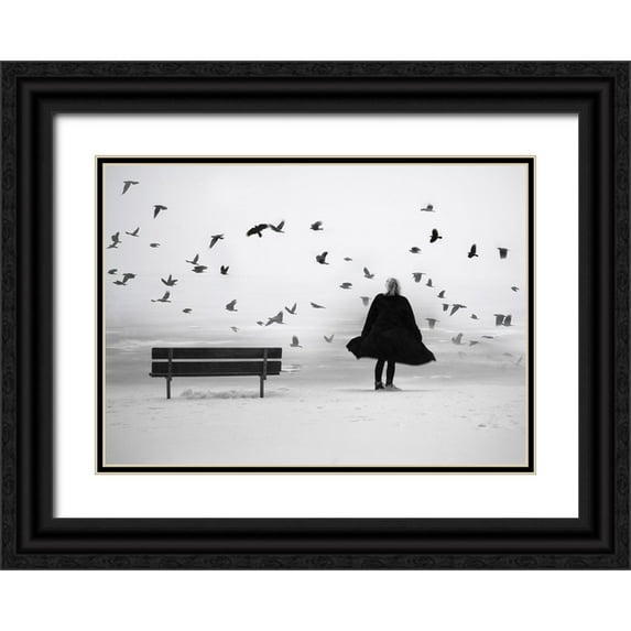 Stene, Grethe 18x14 Black Ornate Wood Framed with Double Matting Museum Art Print Titled - Enjoy life.