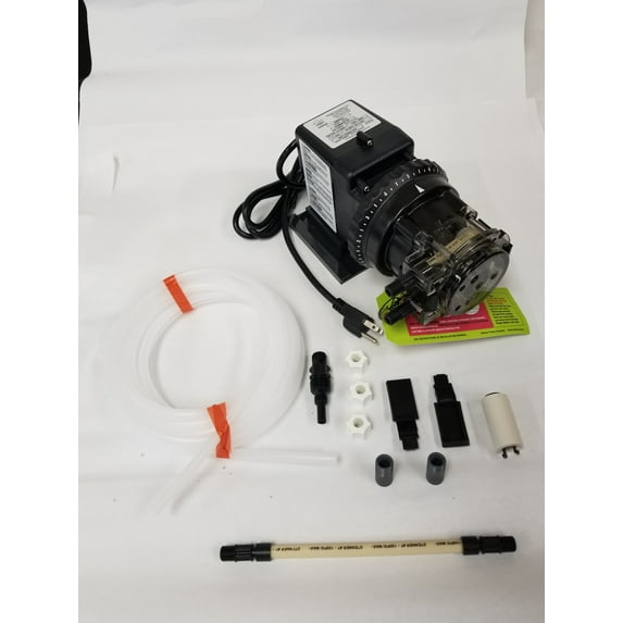 Stenner Pump 45m3 - Stenner Peristaltic Pump Adjustable Head - Rated at 1.1 to 22 gpd adjustable head. Rated at 25 psi. - Ideal Chlorine Injection Pump. 120 Volts, Model number 45MJL3A3S