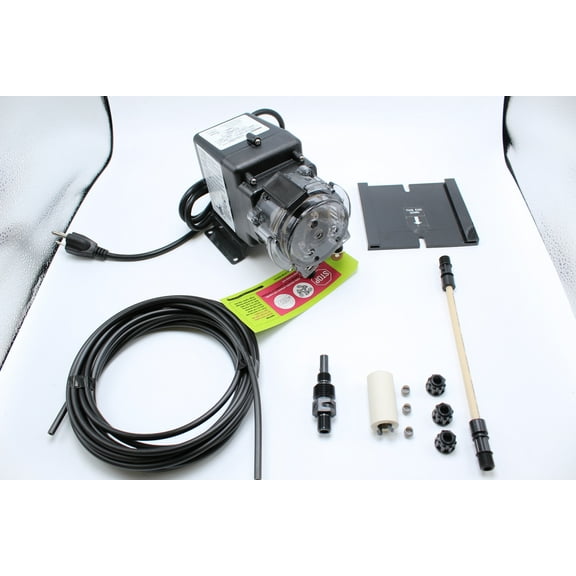 Stenner Pump 45mp1 - Stenner Peristaltic Pump Fixed Head - Rated at 3 gpd adjustable head. Rated at 25 psi. - Ideal Chlorine Injection Pump. 120 Volts, Model number 45MFL1A2S