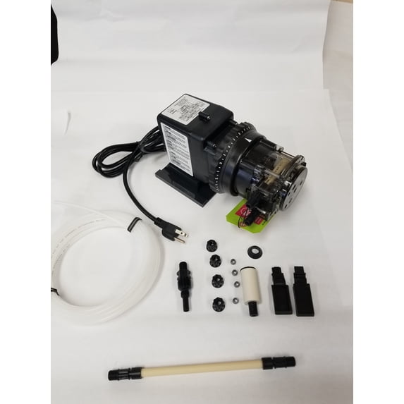 Stenner Pump 85m4 - Stenner Peristaltic Pump Adjustable Head - Rated at 3 to 60 gpd adjustable head. Rated at 25 psi. - Ideal Chlorine Injection Pump. 120 Volts, Model number 85MJL4A1S