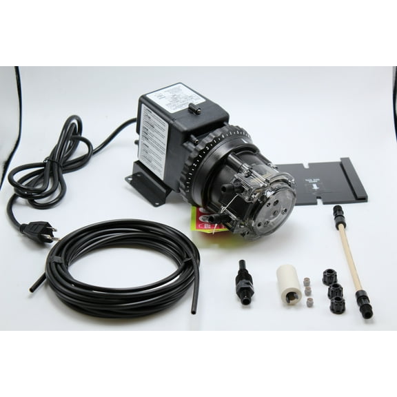 Stenner Pump 85mhp7 - Stenner Peristaltic Pump Adjustable Head - Rated at 2 to 40 gpd adjustable head. Rated at 100 psi. - Ideal Chlorine Injection Pump. 120 Volts, Model number 85MJH7A2S