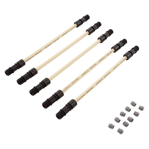 Stenner Pump MCCP201 Replacement Tube - 5 Pack Santoprene Tubing with Ferrules - #1 Standard Tube for Classic, SVP, S Series - Chemical Metering Pump Parts