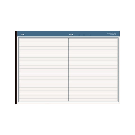 Steno Pads, 6.8" x 9.8" Tearable Steno Notebooks, B5 Horizontal Tear-off Notepad, Gregg Rule for Lists, 20 Sheets/40 Pages, White Paper, Take Notes for Study, College, Work, Office,Blue