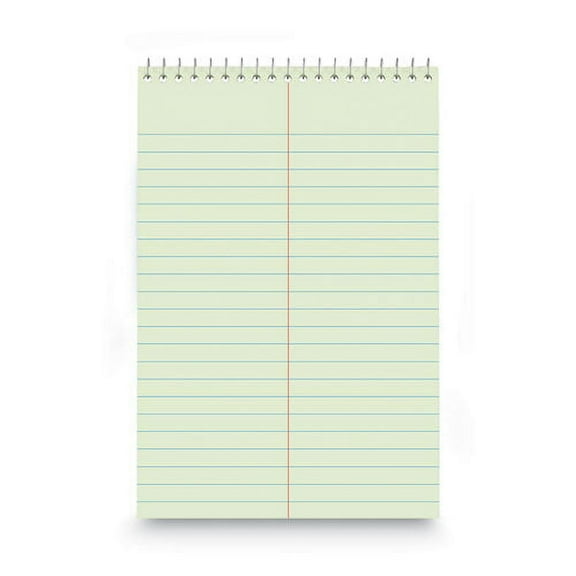 Steno Pads, Gregg Rule, Red Cover, 80 Green-Tint 6 X 9 Sheets | Bundle of 10 Each