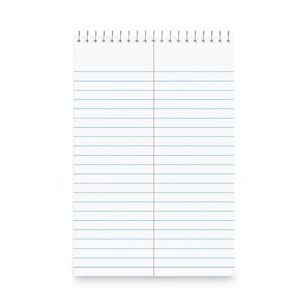 Steno Pads, Gregg Rule, Red Cover, 80 White 6 X 9 Sheets, 6/pack Bundle of 10 Packs