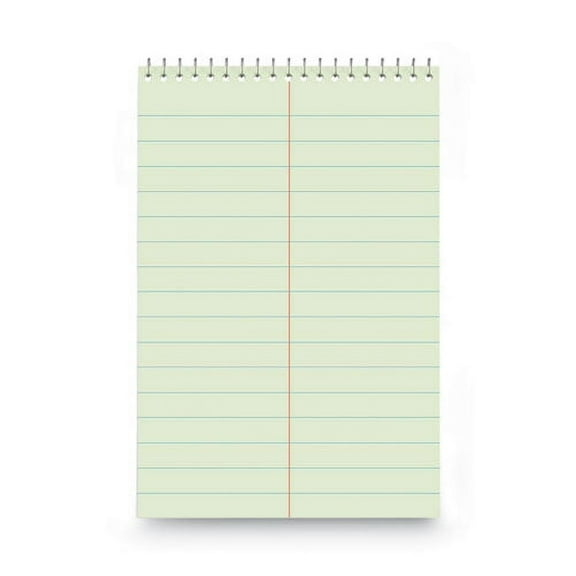 Steno Pads, Pitman Rule, Red Cover, 60 Green-Tint 6 X 9 Sheets | Bundle of 2 Each