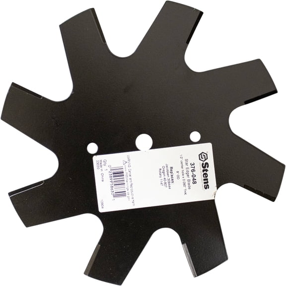 Stens Star Edger Blade 376-048 Replaces Jacobsen 309444 1/2" Center hole, 9" OD, 0.090" Thickness