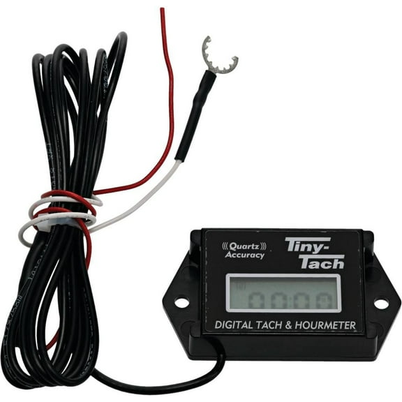 Stens Tiny Tach 750-920 Cable length is 6 ft., 0 to 19,999 RPM display