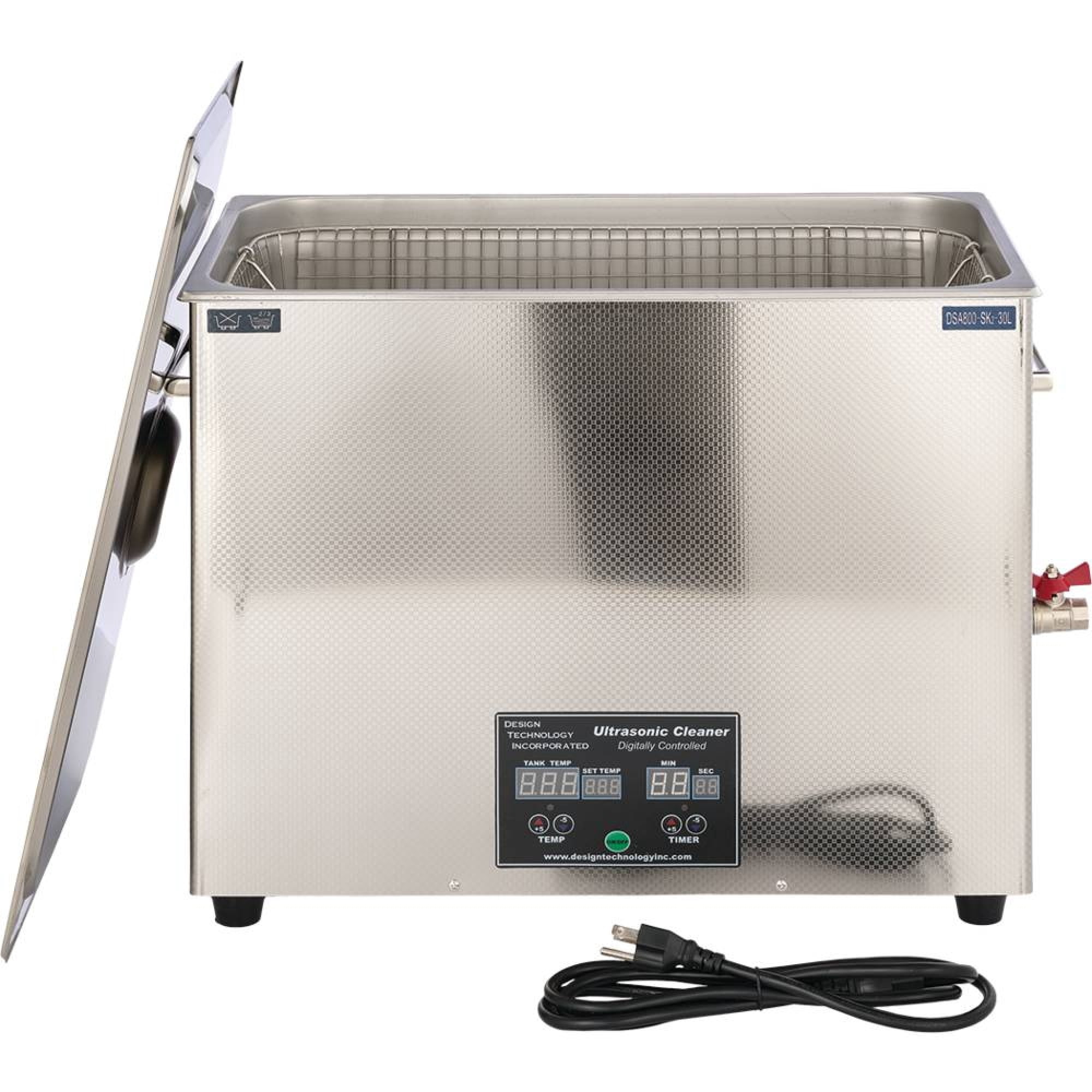 Stens Ultrasonic Cleaner 752-120 Large 8 gallon heated tank, Adjustable LED digital countdown timer