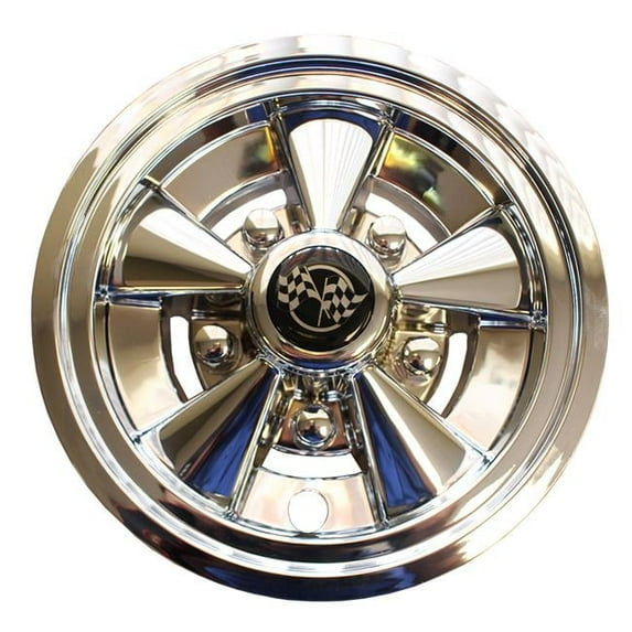 Stentens Golf Cart Accessories WC9164 Wheel Cover 8 in. Rally Classic Chrome Mag