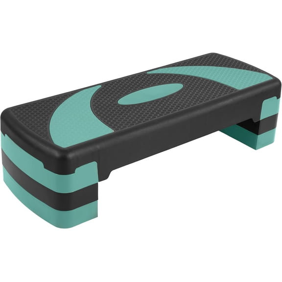 Step Aerobic Platform, Exercise Step with levels Adjustable Height, Stackable Risers, Fitness Training Workout Stepper for Home Gym, Cardio Strength, Multiple Size & Color