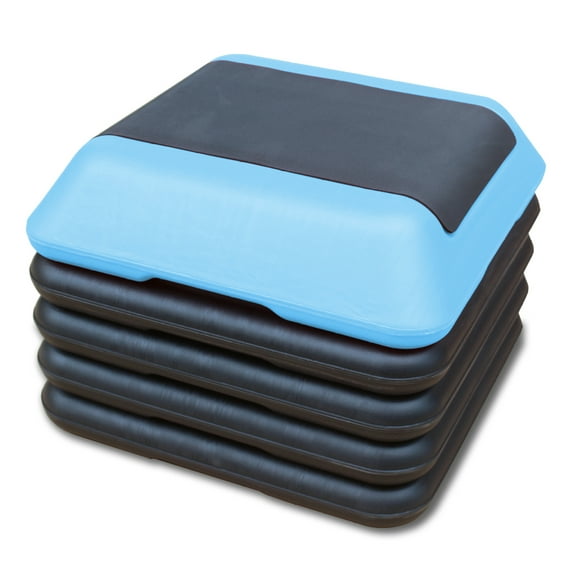 ZenSports 16-in Aerobic Step Platform W/4 Risers, Height Adjustable ...