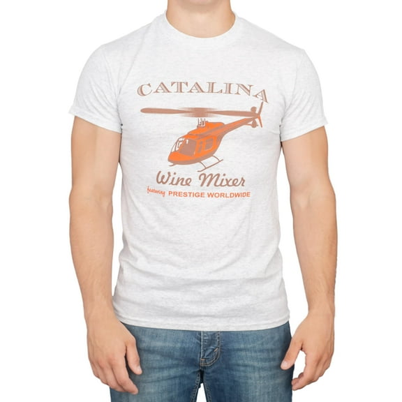 Step Bros Catalina Wine Mixer Ice Grey Funny Movie T-Shirt Tee