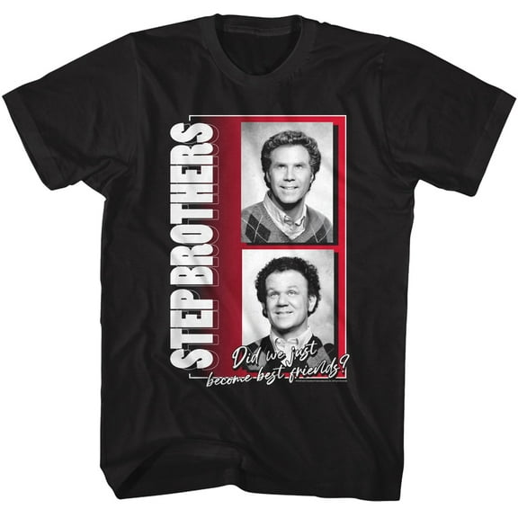 Step Brothers Brennan and Dale Best Friends Men's T Shirt (Black, Adult3XL)