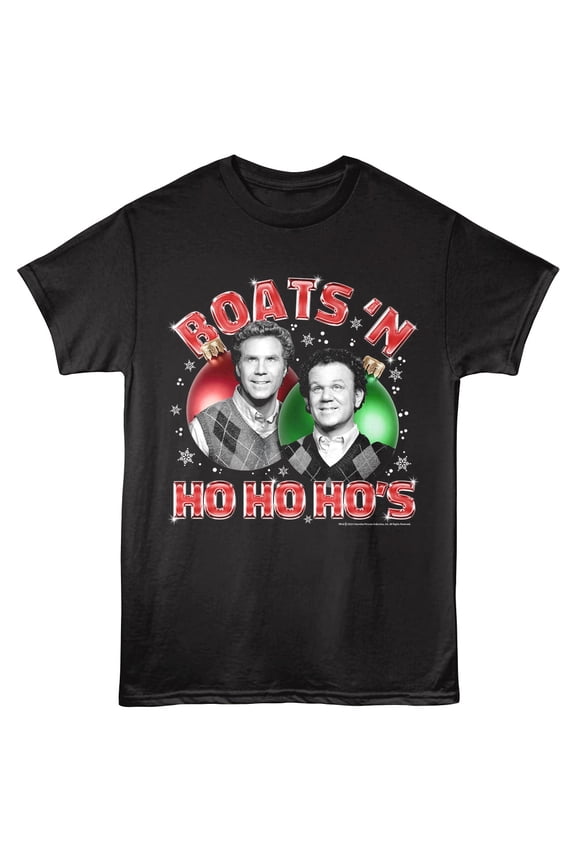 Step Brothers Boats N Ho-Ho-Ho's Men's T Shirt (Black, Adult2XL)