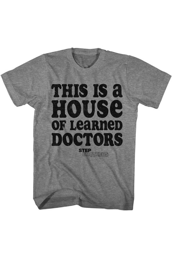 Step Brothers Learned Doctors Graphite Heather T-Shirt