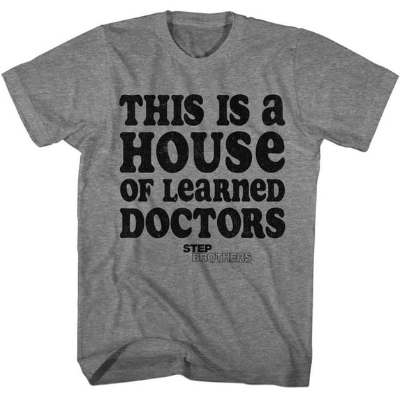 Step Brothers Learned Doctors Graphite Heather T-Shirt
