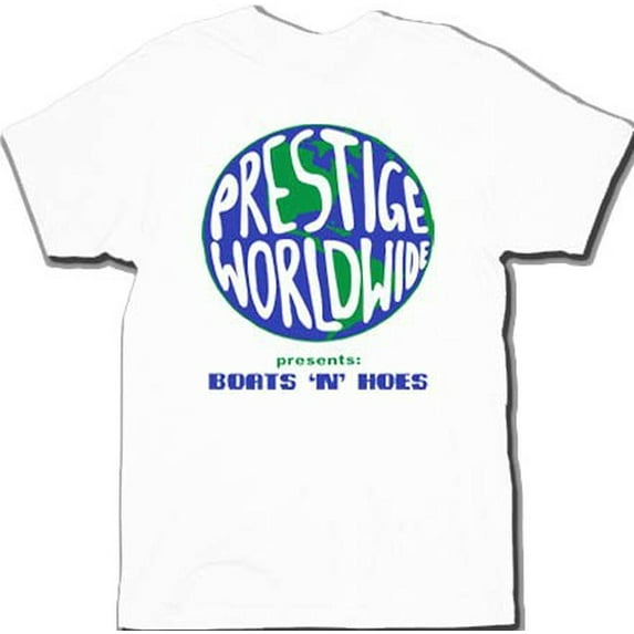 Step Brothers Prestige Worldwide Presents Boats 'N' Hoes White Adult T-Shirt