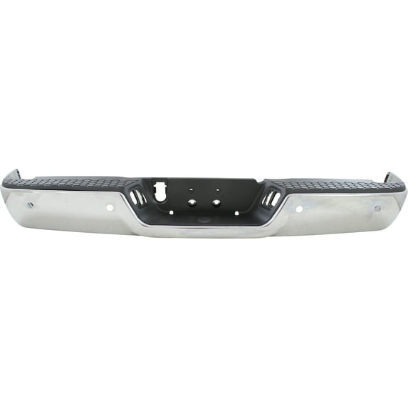 Step Bumper Compatible with DODGE RAM FULL SIZE P/U 1500 2009-2018/2500/3500 2010-2012 Assembly Chrome with PAS Holes All Cab Types