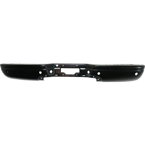 Step Bumper Compatible with FORD EXCURSION 2000-2005 Powdercoated Black Steel with Rear Object Sensor Hole